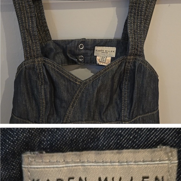 Karen Millen Denim Blue Women's Dress Sz. 6 - Picture 5 of 6